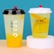 Eco - 우호적 16 온스 버릴 수 있는 버블 찻잔 투명 플라스틱 컵